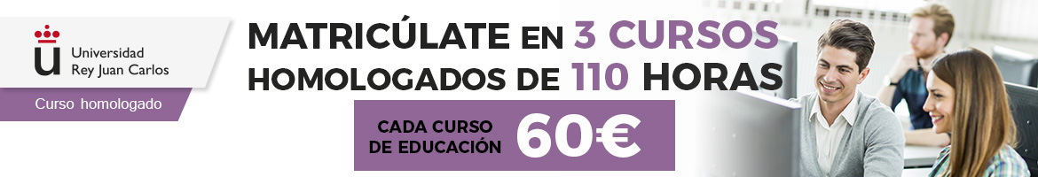 matriculate en 3 cursos homologados para oposiciones de educación