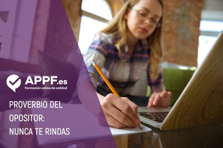 No te rindas como opositor, lucha por tu plaza