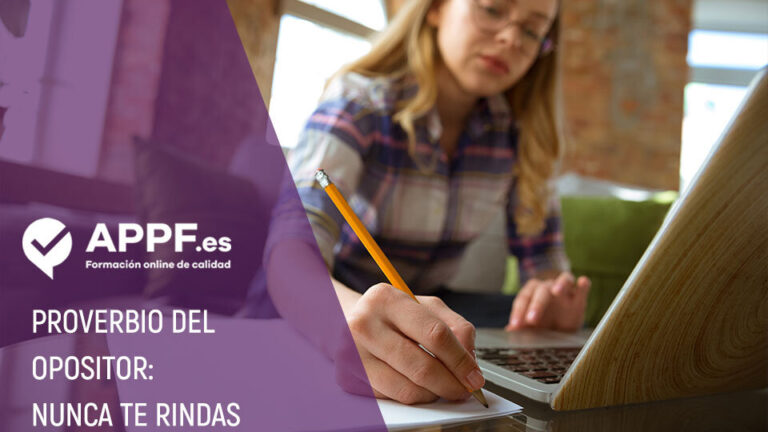 No te rindas como opositor, lucha por tu plaza