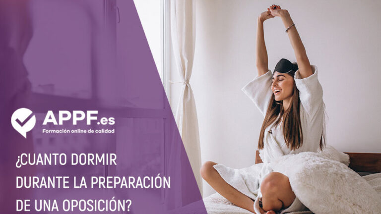 ¿Cuánto dormir para estudiar bien una oposición?