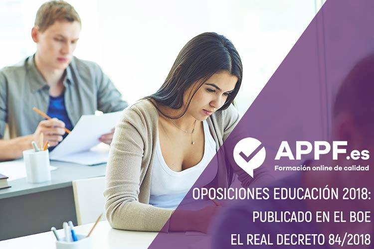 real-decreto-oposiocnes Oposiciones 2018 educación