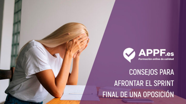 Sprint final de una oposición