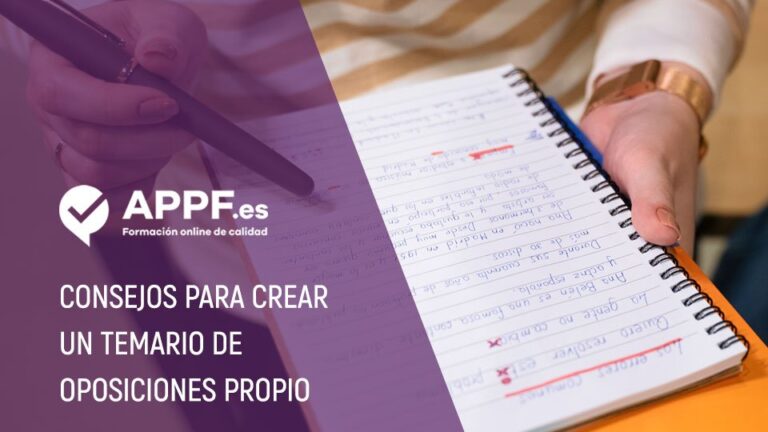 Cómo crear un temario de oposiciones original: consejos
