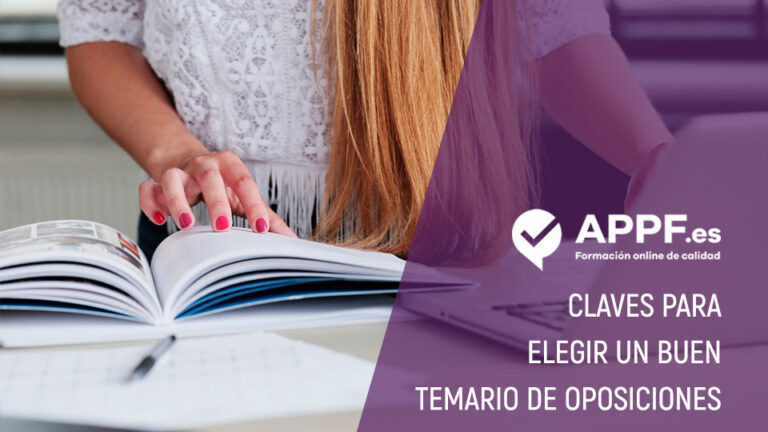 temario Claves a la hora de hacerse con el temario de una oposición | APPF