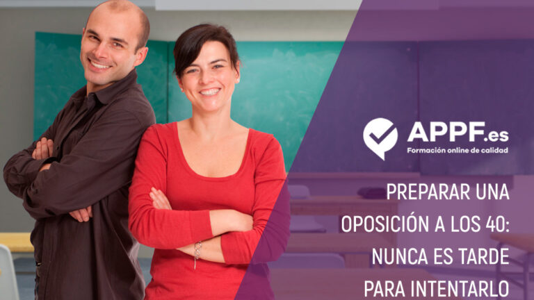 Prepara una oposición a los 40