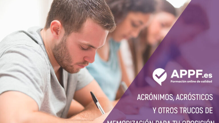 trucos de memorización para tu oposición con APPF