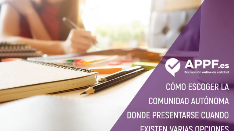 Cómo escoger la Comunidad Autónoma cuando coinciden las oposiciones
