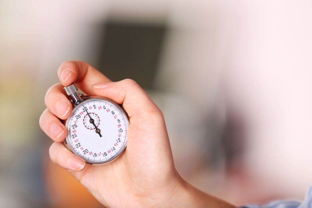 Ensayar la defensa oral de una oposición con cronómetro