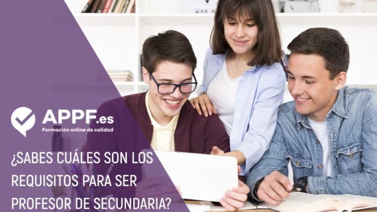 Los requisitos para ser profesor de secundaria