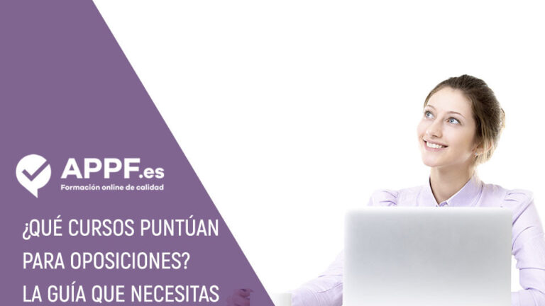 Guía de cursos que puntuan para oposiciones en 2022