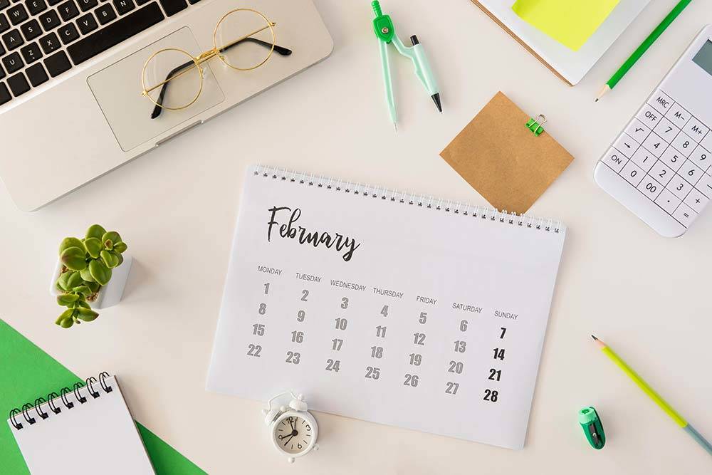 Calendario para planificar tu estudio 