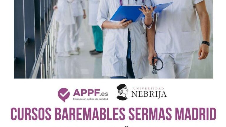 Ofertas en cursos para SERMAS, sanitarios en Madrid