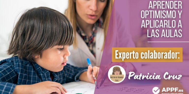 Patri Cruz aprender optimismo Aprender a ser optimistas en las aulas