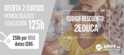 2educa-cupon Descuentos para cursos educación 125h homologados