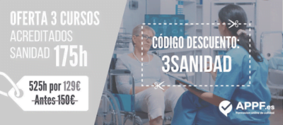 3sanidad-cupon Descuento para cursos de sanidad