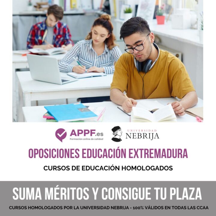 Cursos homologados educación Extremadura