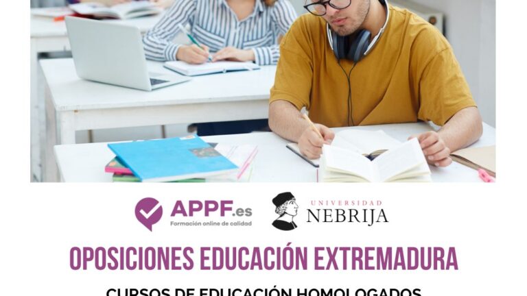 Cursos homologados educación Extremadura