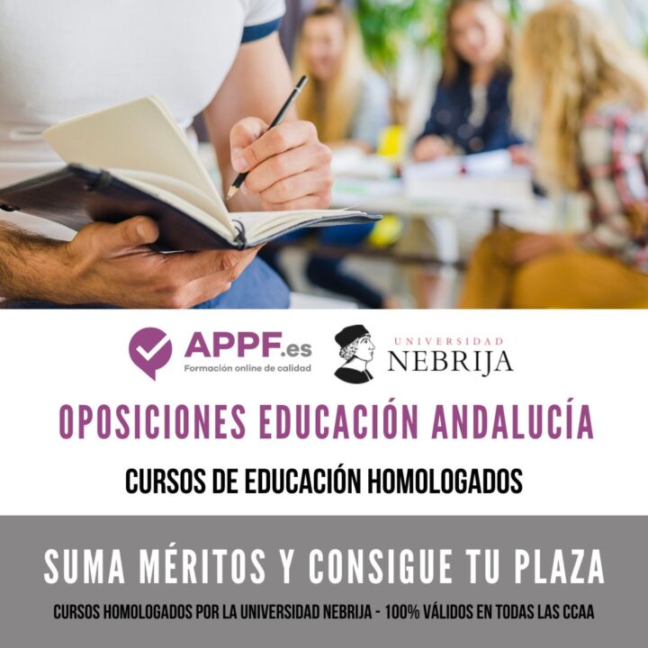 Cursos oposisicones educación en Andalucía