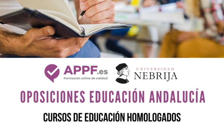 Cursos oposisicones educación en Andalucía