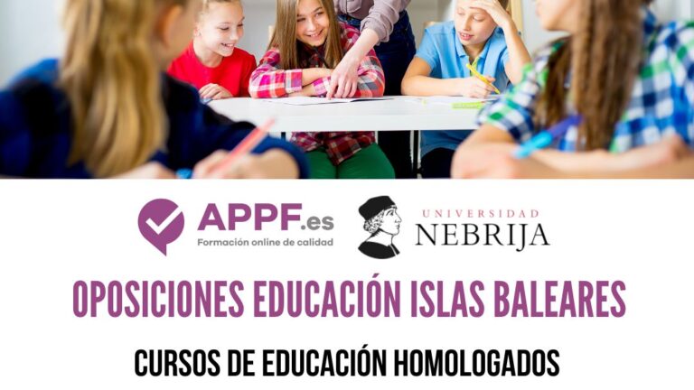 Cursos para oposiciones docentes Islas Baleares