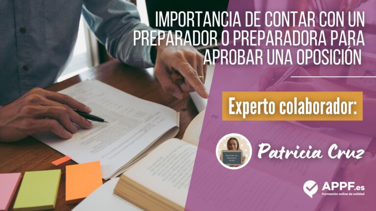 La importancia de contar con un preparador para una oposición