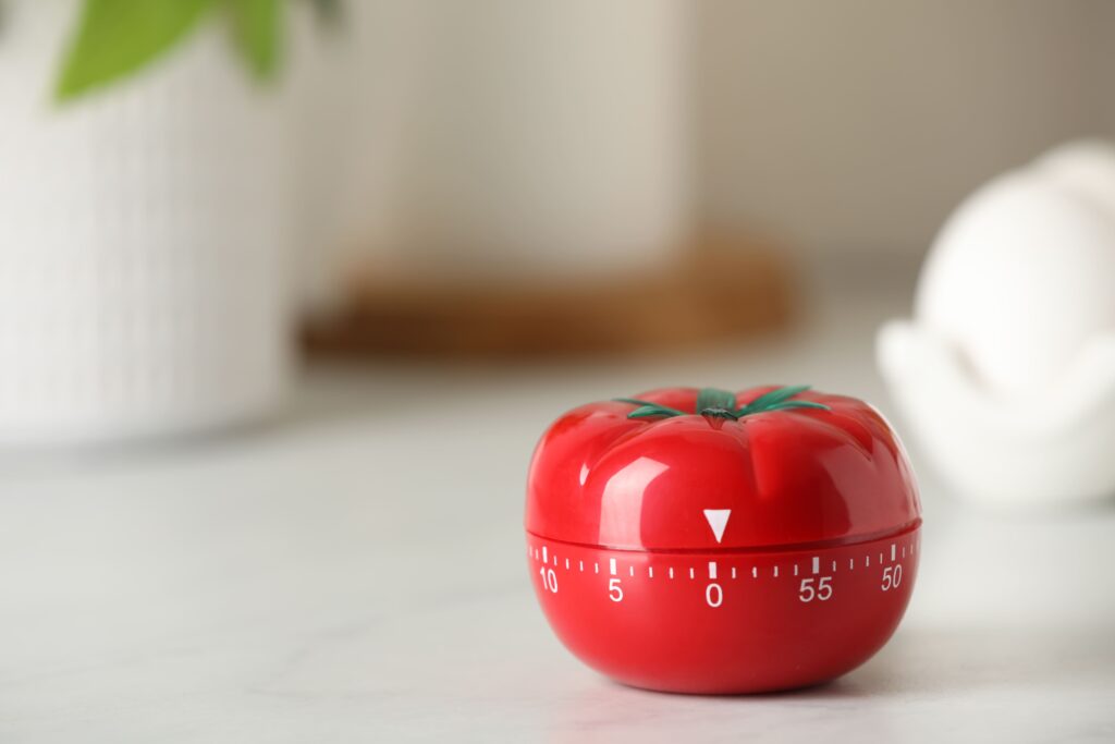 Cronómetro de estudio para oposiciones con la técnica Pomodoro
